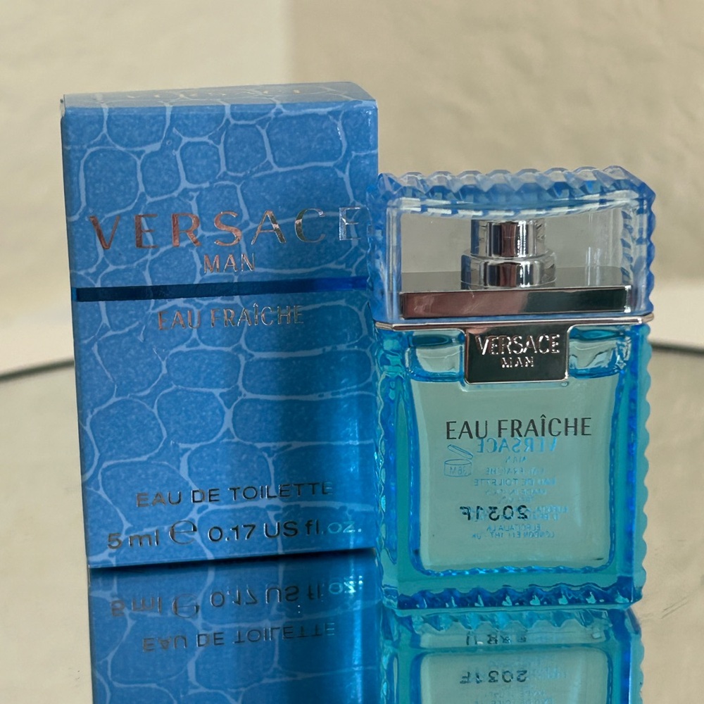 Versace Man Mini LAU FRAICHE EAU DE TOILETTE New In Box Stocking Stuffer